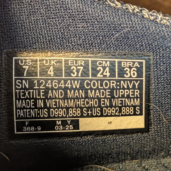 Skechers Hands Free Slip-ins GO WALK Joy Fantasia Navy Women's 7 Wide 124644W - Picture 8 of 9